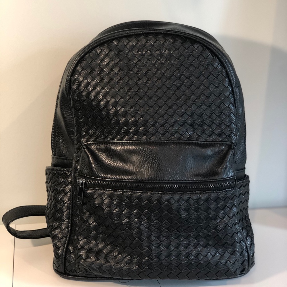 Leather backpack